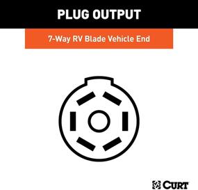 img 1 attached to 🔌 Custom RV Blade 7-Pin Trailer Wiring Harness, Fits Nissan Pathfinder, Infiniti JX35, QX60, Black - CURT 56357