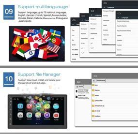 img 1 attached to 🚗 Двойная машина Din с семидюймовым сенсорным экраном, Bluetooth, GPS, WiFi, FM-радиоприемником, iOS / Android Phone Link и входом для камеры заднего вида - Android Car Radio.