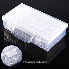 img 2 attached to 💎 Diamond Embroidery Dividers Storage Box - Large Size (64 Grids) for DIY Art & Craft, Diamond Painting, Jewelry, Nails - Accessory Organizer & Storage Solution