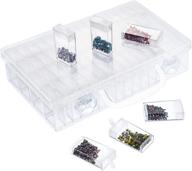 💎 diamond embroidery dividers storage box - large size (64 grids) for diy art & craft, diamond painting, jewelry, nails - accessory organizer & storage solution logo