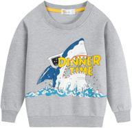 🐘 eulla elephant pullover sweatshirts dinosaur blue boys' clothing in stylish hoodies & sweatshirts logo