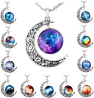 🌙 stunning 12 pcs crescent moon pendant necklaces: perfect women and girls gifts by lolias jewelry logo