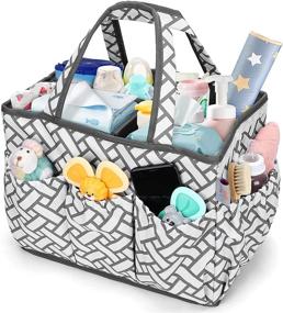 img 3 attached to 👶 Lil Tots Gear Baby Diaper Organizer Caddy: Ultimate Portable Storage Solution for Diaper Changing, Nursing, Wipes, Toys, and More!