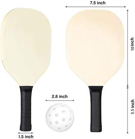 img 2 attached to ORIENTOOLS 22 FT Portable Pickleball Net Set System with Carrying Bag, 🏓 (2) Paddles, and (2) Pickleballs, Durable Sports Net for Indoor/Outdoor Court, Backyard, Beach, Driveway