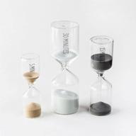 ⏳ glass sand hourglass timers set - 5, 15 & 30 minute timers logo