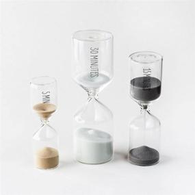 img 1 attached to ⏳ Glass Sand Hourglass Timers Set - 5, 15 & 30 Minute Timers