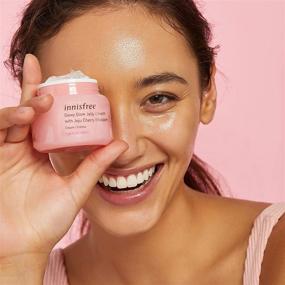 img 3 attached to 💧 innisfree Cherry Blossom Dewy Glow Jelly Cream Moisturizer – Powerful Face Hydration, 1.69 Fl Oz (Pack of 1)