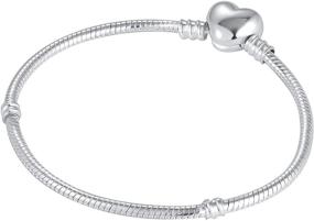 img 3 attached to 💎 Smooth Bracelet for Girls' Jewelry by QeenseKc Pandora Chamilia