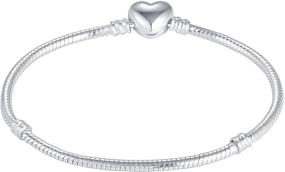 img 4 attached to 💎 Smooth Bracelet for Girls' Jewelry by QeenseKc Pandora Chamilia