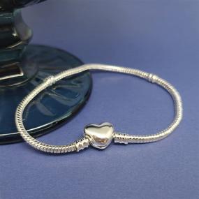 img 2 attached to 💎 Smooth Bracelet for Girls' Jewelry by QeenseKc Pandora Chamilia