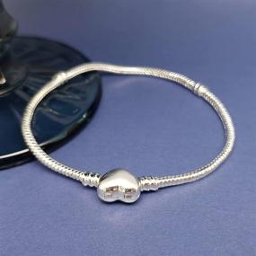 img 1 attached to 💎 Smooth Bracelet for Girls' Jewelry by QeenseKc Pandora Chamilia