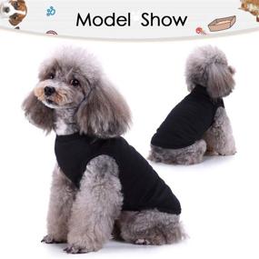 img 2 attached to Paw-fect Pet Attire: Dog Shirts 3pcs Puppy Vest T-Shirt Sleeveless Costumes for Small to Extra Small Dogs and Cats