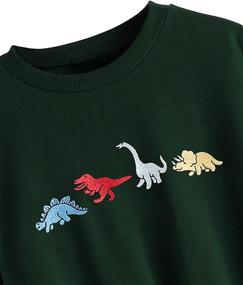 img 1 attached to SOLY HUX Pullover Sweatshirt Dinosaur Outdoor Recreation for Climbing