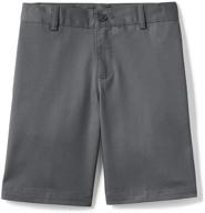 👖 boys' school uniform shorts by lands end - ideal clothing in shorts logo
