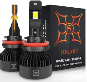 img 4 attached to 🔆 Hikari VisionPlus H11/H8/H9 LED Bulbs - Powerful 15000LM, 30W XHP50.2 LED, 100W Equivalent, Superior Lumens, Waterproof - Perfect Halogen Upgrade, Replacement, H16 Foglight