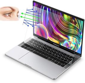 img 4 attached to 👀 SONGLIAN Anti-Blue Light Tempered Glass Screen Film for MacBook Air 13-inch and Pro 13 (2018-2020), Blue Light Blocking Screen Film for A2337 A2338 (M1) A2289 A2251 A2179 A1932
