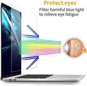 img 3 attached to 👀 SONGLIAN Anti-Blue Light Tempered Glass Screen Film for MacBook Air 13-inch and Pro 13 (2018-2020), Blue Light Blocking Screen Film for A2337 A2338 (M1) A2289 A2251 A2179 A1932