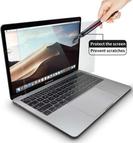img 2 attached to 👀 SONGLIAN Anti-Blue Light Tempered Glass Screen Film for MacBook Air 13-inch and Pro 13 (2018-2020), Blue Light Blocking Screen Film for A2337 A2338 (M1) A2289 A2251 A2179 A1932