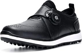 img 1 attached to NOXNEX Men's Waterproof Golf Shoes: Spike Technology for Unisex Golf Sneakers