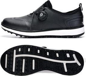 img 3 attached to NOXNEX Men's Waterproof Golf Shoes: Spike Technology for Unisex Golf Sneakers