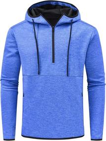 img 4 attached to Hoodies Workout Pullover Athletic Sweatshirt Sports & Fitness for Running