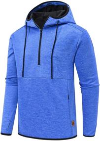 img 3 attached to Hoodies Workout Pullover Athletic Sweatshirt Sports & Fitness for Running
