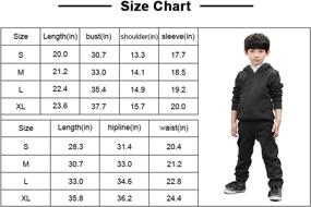 img 1 attached to Prcescl Sweatpants Sweater Tracksuit 4 Large Boys' Clothing for Active