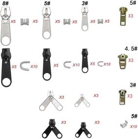 img 3 attached to 🧰 Mocossmy DmHirmg Big Zipper Repair Kit - Complete Zipper Replacement Pack incl. Zipper Install Plier for Fixing Jeans, Tents, Luggage, Backpacks, Jackets - Instant Zipper Fix & Replacement