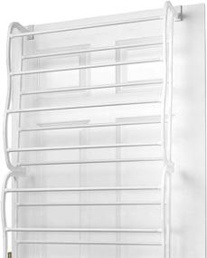 img 2 attached to 👞 Sunbeam Door Shoe Rack - White, Holds 36 Pairs