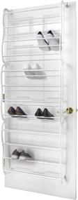 img 4 attached to 👞 Sunbeam Door Shoe Rack - White, Holds 36 Pairs