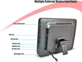 img 2 attached to 📀 Видеоплеер для задних сидений eRapta второго поколения: универсальный для использования в автомобиле и дома