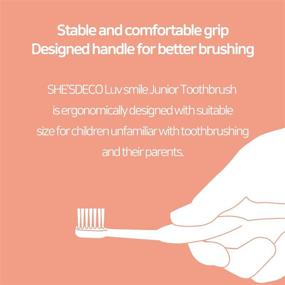 img 2 attached to 🦷 Bulk Pack of 10 SHE'SDECO Luv Smile Junior Toothbrushes - BPA Free, Cute Characters on Handle, Includes Plastic Container, Dupont Bristles