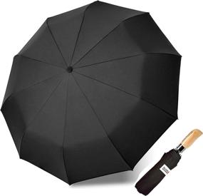 img 3 attached to Зонтик Kung Fu Smith с ветрозащитой технологией Umbrellas