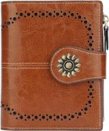 👜 lavemi women's handbags & wallets - compact peacock leather blocking logo