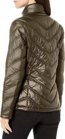 img 2 attached to 🧥 Calvin Klein Women's Lightweight Chevron Packable Coats, Jackets & Vests