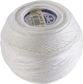 img 1 attached to 🧵 DMC 167G Size 10 Blanc Cebelia Crochet Cotton Thread in White - 282 Yards