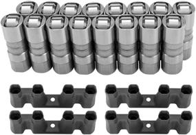 img 4 attached to High Performance DEFEND INDUST Hydraulic Roller Lifters & 4 Guides Set16 LS7 LS2 16 for GM Chevy 5.3 5.7 6.0L 12499225 HL124