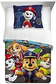 img 1 attached to 🐾 Paw Patrol Super Soft Kids Bedding - 2 Piece Twin Size Comforter Set with Reversible Design and Sham