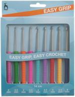 🦄 pony easy grip crochet hook set: versatile multi-colored hooks in a convenient size logo