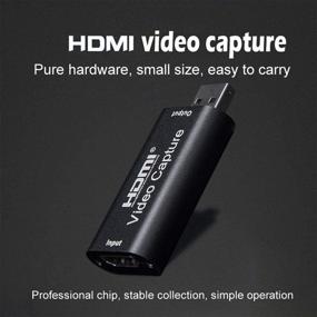 img 1 attached to 🎥 Shenzhi Tech Портативные аудио-видеокарты захвата совместимые с HDMI - USB 2.0, запись в 1080P и 4K с цифровыми зеркальными фотоаппаратами, экшн-камерами - идеально для захвата высокой четкости и живого вещания.