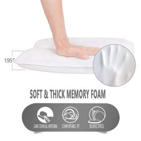 img 3 attached to 🛀 Yimobra Luxurious Spa Bath Pillow, 2 Panel Bath Tub Pillows for Headrest Shoulder Neck Support, 14.5 x 11, 7 Non Slip Suction Cups, Bathtub, Hot Tub, Jacuzzi, Spas (White)