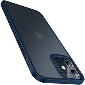 img 4 attached to 📱 TORRAS iPhone 12 Mini Case: Military Grade Drop Tested, Slim Fit with Silicone Bumper, Blue, 5.4 Inch