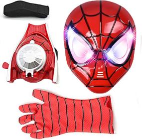 img 3 attached to 🦸 Ultimate Kids Superhero LED Mask for Endless Fun and Compatibility