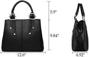 img 3 attached to 👜 Stylish JHVYF Leather Women's Handbags & Wallets: Perfect Crossbody Shoulder Bags for Extra Storage!