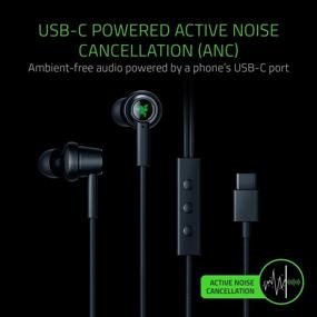 img 3 attached to 🎧 Razer Hammerhead ANC USB-C Earbuds: Custom-Tuned Dual-Driver DAC Technology - In-Line Mic & Volume Control - Aluminum Frame - Braided Cable - Matte Black