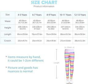 img 3 attached to Slaixiu Printing Leggings Classic FHM_6 7 Girls' Clothing for Leggings