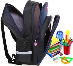 img 1 attached to Lonme Backpacks Children Schoolbag Waterproof