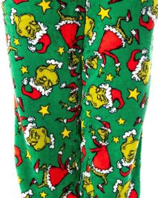 img 2 attached to Seuss Grinch Christmas Raglan Pajama Men's Clothing