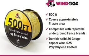 img 2 attached to Windogz Boundary Wire: Easy Install, Compatible with Top Underground Fence Brands, Strong & Durable - 20 Gauge .025 Polyethylene Coated