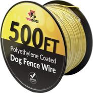 windogz boundary wire: easy install, compatible with top underground fence brands, strong & durable - 20 gauge .025 polyethylene coated logo